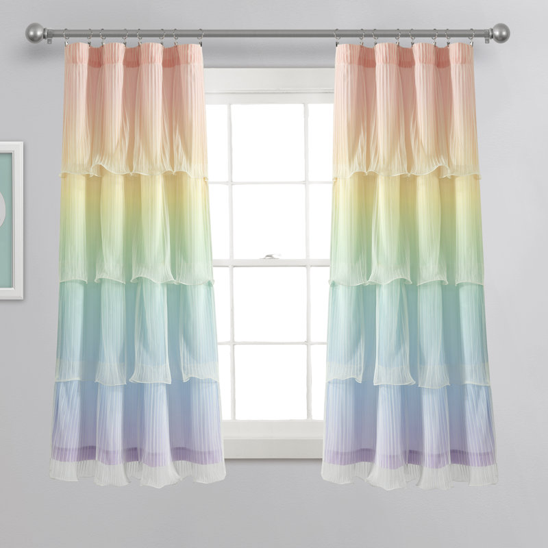 Polyester Room Darkening Curtain Pair, 36" W x 63" L