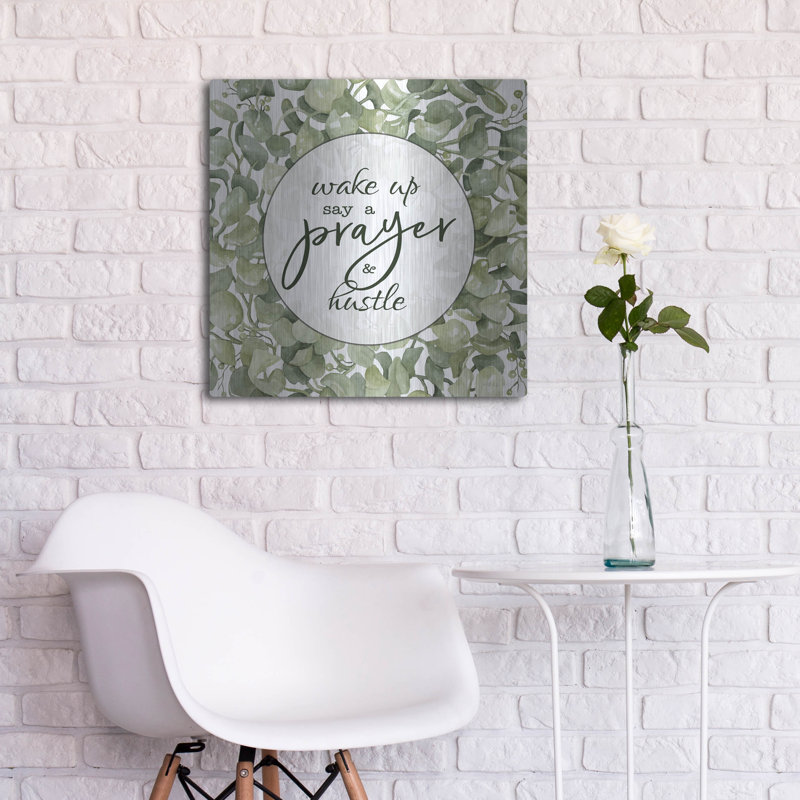 Gracie Oaks «Say a Prayer» par Cindy Jacobs, art mural en métal, 24 po x 24 po, H 24 po x l 24 po