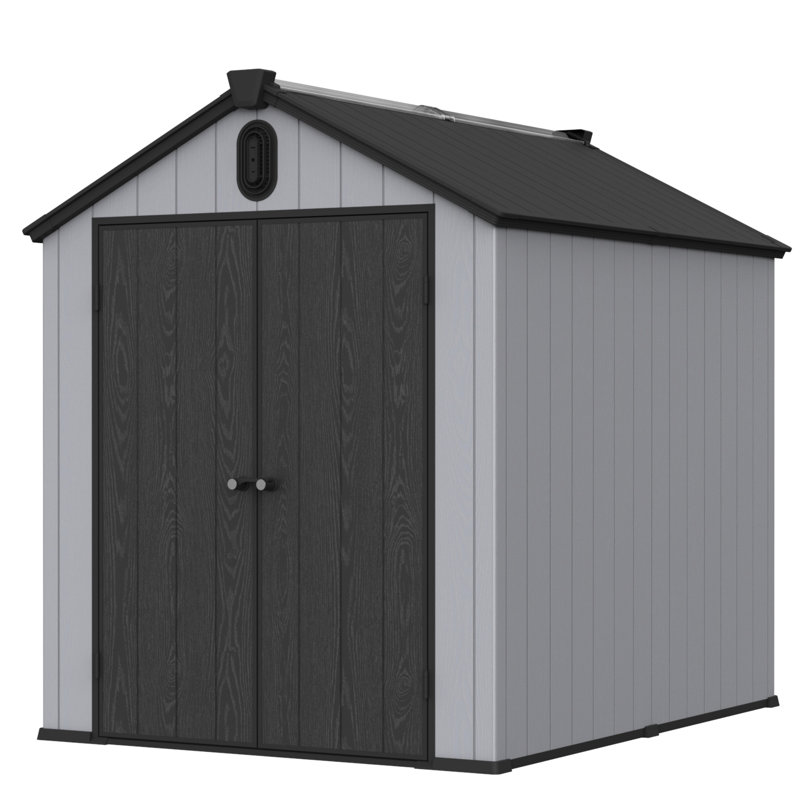 Jardin en plastique 6 x 8 pi - Remise de jardin imperméable et spacieuse 6 * 8 pi de style moderne