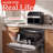 Gourmia Indoor Grill & Panini Maker With Ceramic Plates, Floating Hinge, Drip Tray, And Indicator Lights