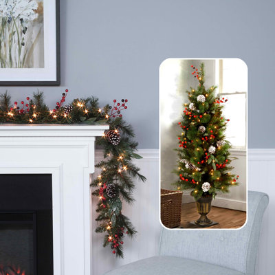 48' Lighted Pine Christmas Tree