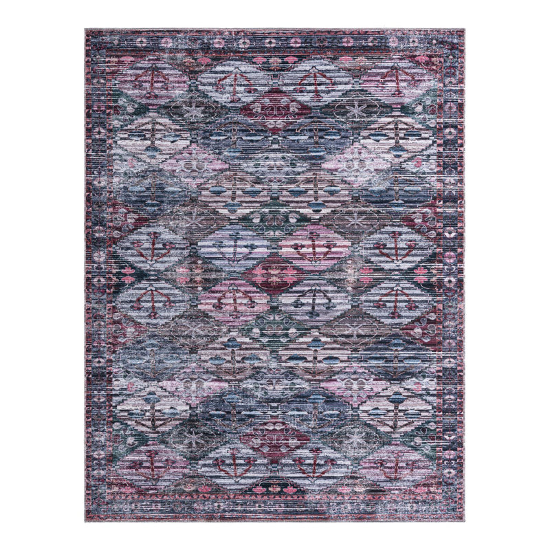 Hazlett Chenille Geometric Indoor Rug, Rectangle 7'10" x 10'