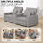 3 In 1 Convertible Sleeper Sofa Bed With Adjustable Backrest-1864124566