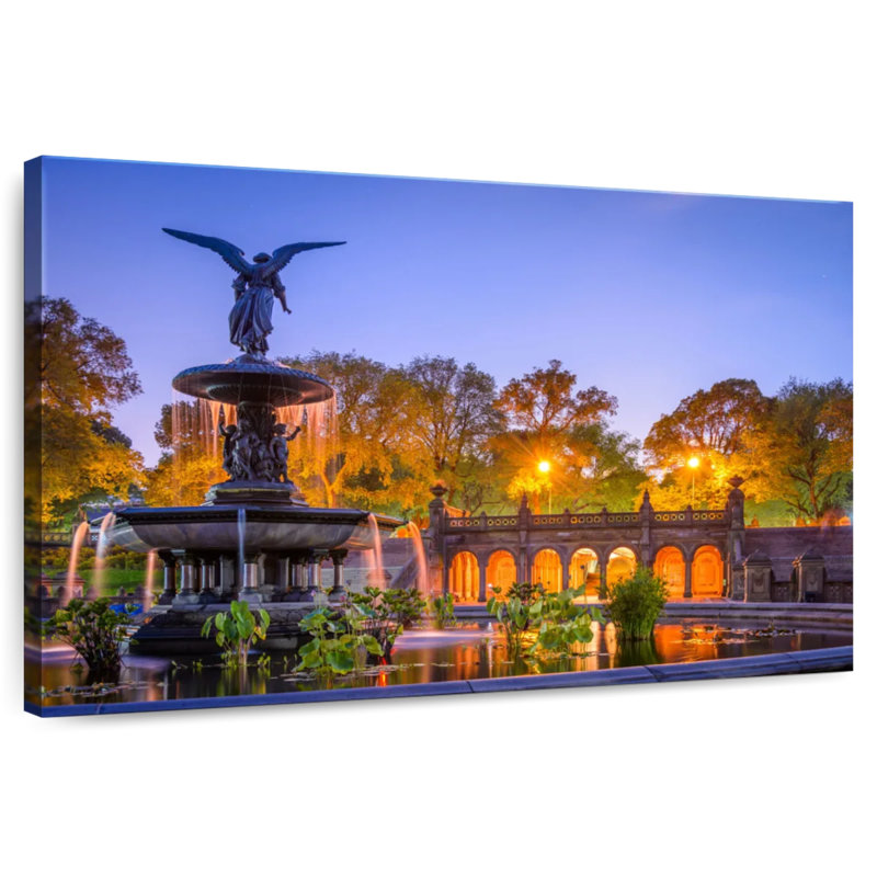 Lilie Bethesda Fountain, 26" H x 39" W