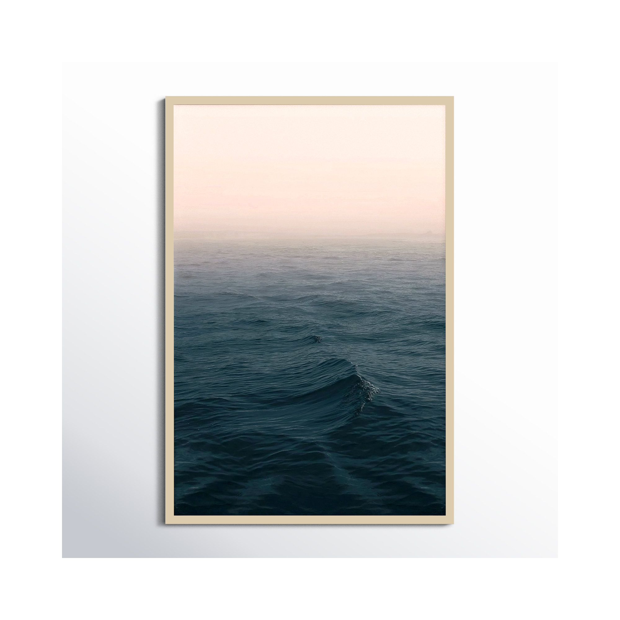Ocean by Ian Winstanley, Brown, 28" W x 41" H