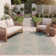 Danya Cream/Aqua Indoor/Outdoor Area Rug