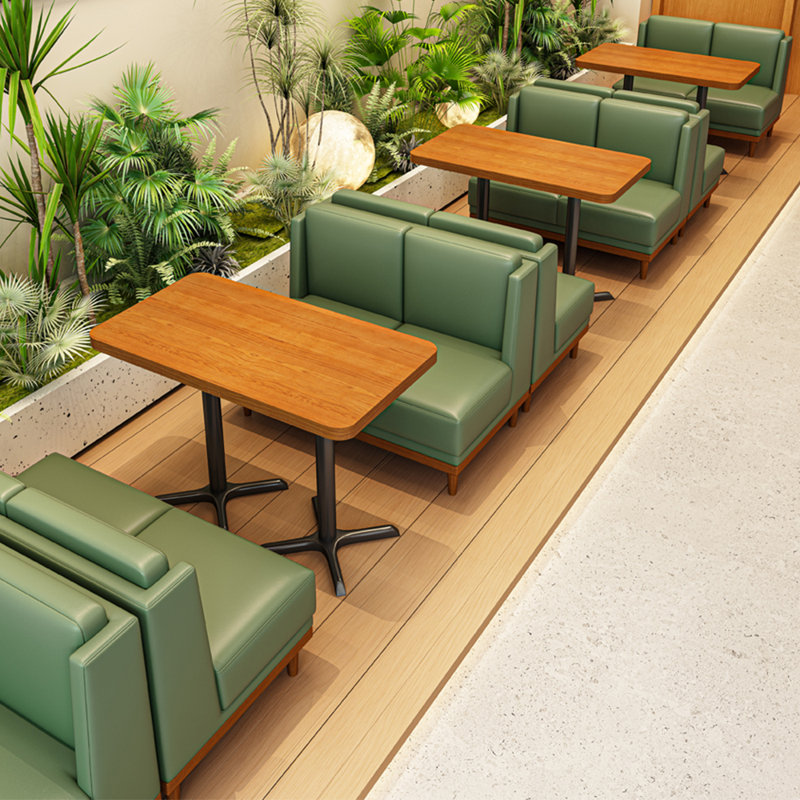 Banc rembourré en similicuir Western