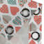 The Holiday Aisle® Rideau à oeillets pour fenêtre à 2 panneaux Valentines, 50 po, bleu sarcelle / corail-1658102526