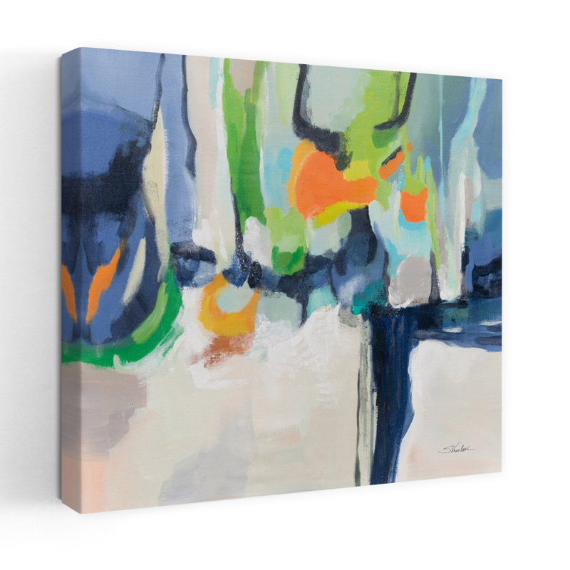Invigoration, art abstrait contemporain, H 18 po x l 18 po