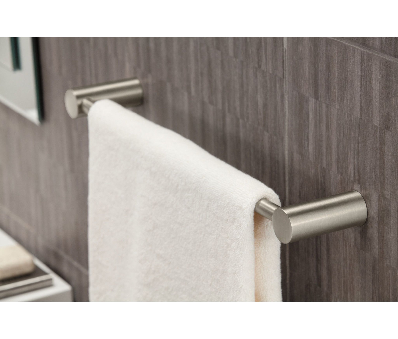 Align 24" Wall Mounted Towel Bar, Brushed Nickel