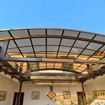 250CM Polycarbonate Roofing Sheets Uv Protected 1MM Thick Sunshine Room Panel