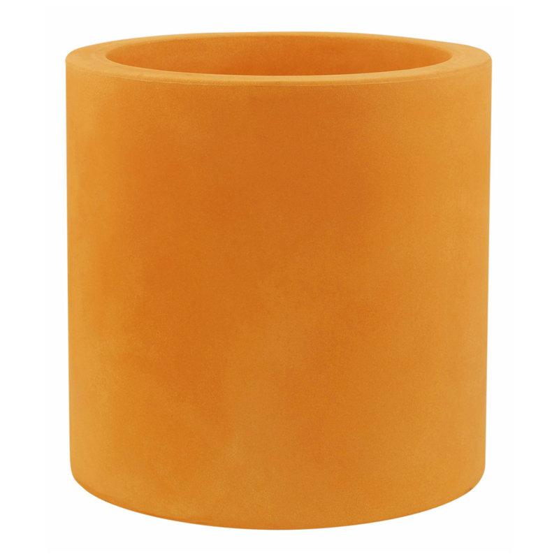 Cilindro Resin Pot Planter, Steel, 16.25" H x 15.75" W x 15.75" D