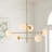 Lustre linéaire moderne et unique à 6 lumières Alison