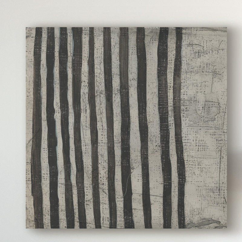 « stone vii », peinture sur toile tendue, H 14 po x l 14 po x P 2 po