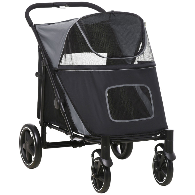 Foldable Pet Trailer, Gray