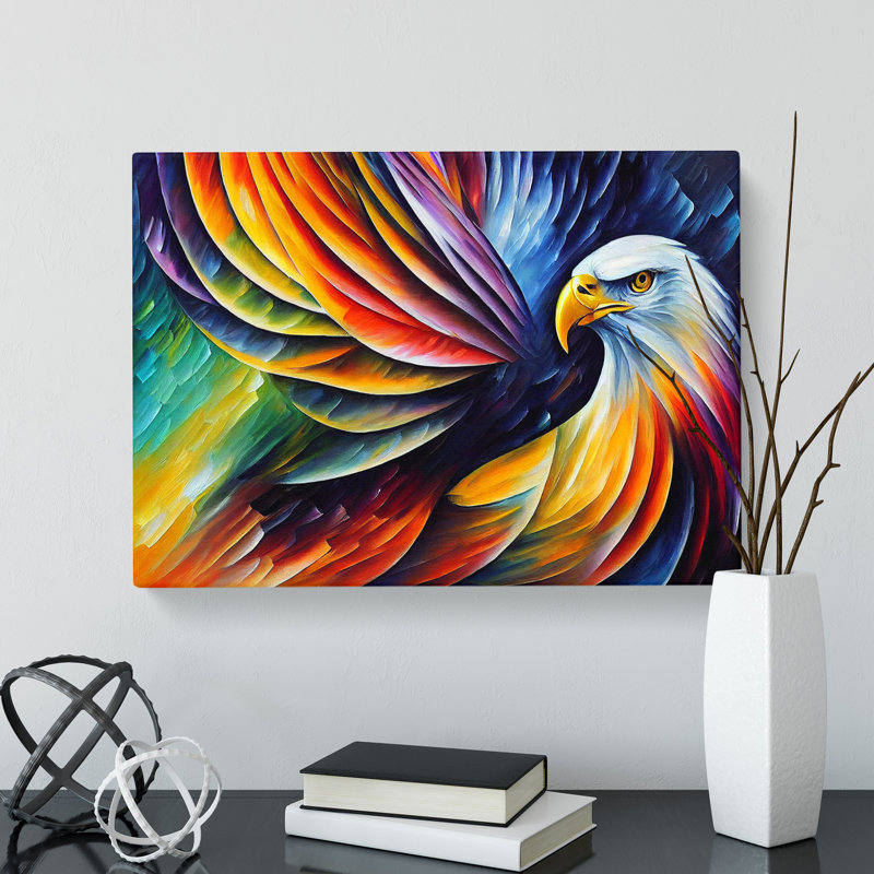 Eagle Bird Vol.2 Abstract - Wrapped Canvas, 35cm H x 50cm W x 3cm D
