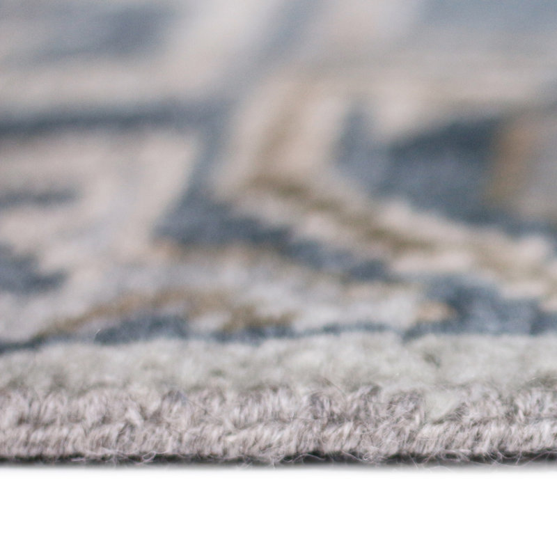 Blu Blue Hand-Knotted Accent Rug 2'X3', Rectangle 10' x 14'