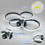 Dannitta Dimmable 4-Light Acrylic LED Flush Mount-1596029608