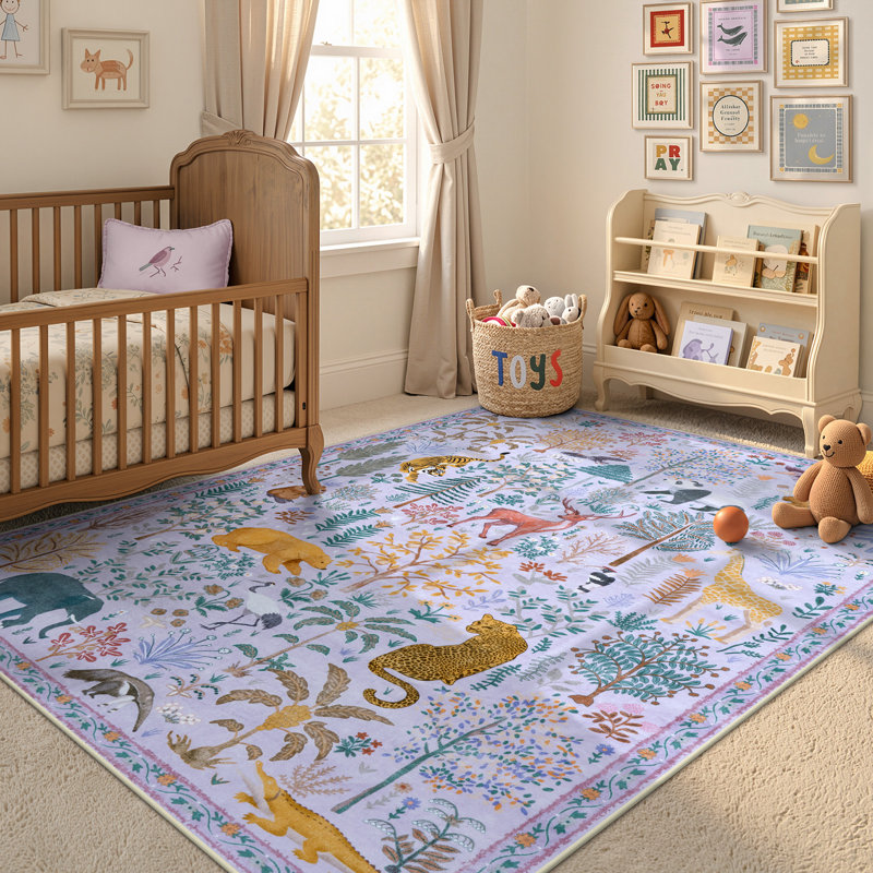 Tapis lavable pour salon moderne Goldene, Rectangle 5 pi x 7 pi