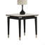 Table de bout de style contemporain avec plateau en pierre frittée