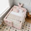 Lit plateforme tapissier simple avec tête de lit en forme d'oreille de lapin-1538537990