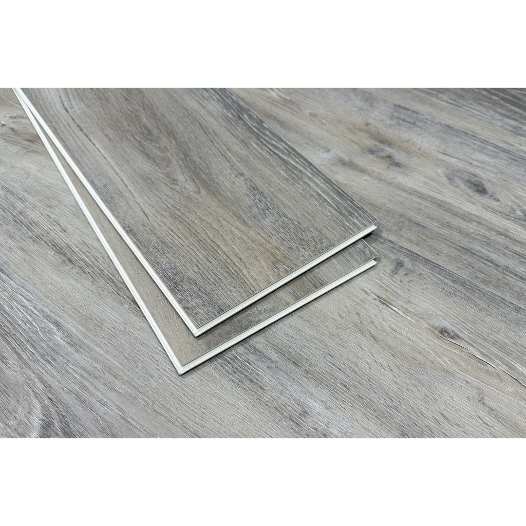 7" x 60" x 6mm Oak Click Lock SPC Luxury Vinyl Plank Montserrat 