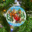 Holiday Splendor 3'' Handmade Glass Ball Ornament