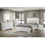 Lit rembourré de style moderne Blaze avec tête de lit à DEL et bois-948604319-957359612