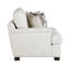 Elegance Comt Loveseat Cream Chenille Fabric Upholstery Decorative Pillows Solid Wood  Furniture 1Pc