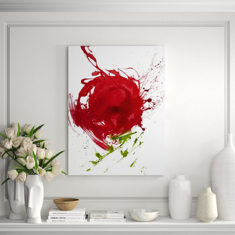 Gestural Florals VI Print by Paul Ngo, Glass Coat, 48" H x 36" W