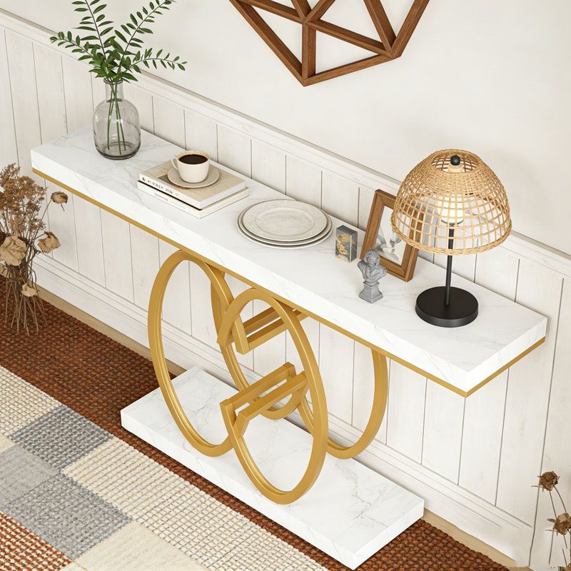 Table d'appoint moderne à console étroite pour couloir