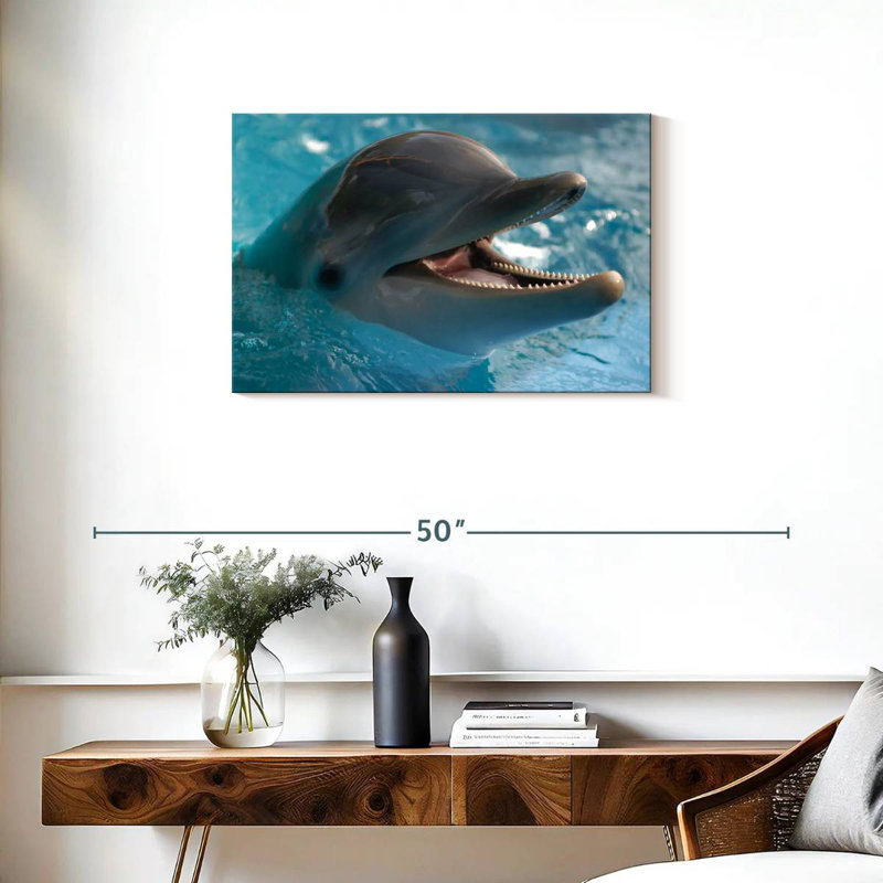 Brampt Delighted Dolphin, 20" H x 30" W