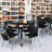 Kee Mobile Round Breakroom Table and Chair Set-73413258-93832257-73413260