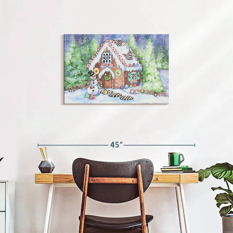 Maison en pain d'épice, H 20 po x l 30 po