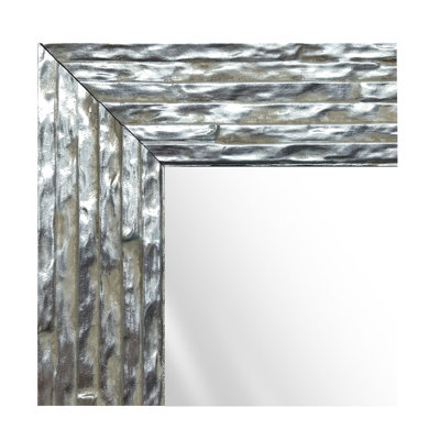 Stahlman Wood Flat Wall Mirror