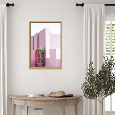 "La Muralla Roja 4" par Wortman, reproduction d'art sur toile encadrée