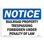 Railroad Property Trespassing Forbidden Sign