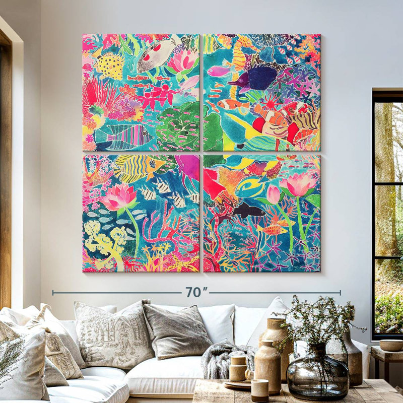 Brampt Underwater Rainbow, 57" H x 57" W