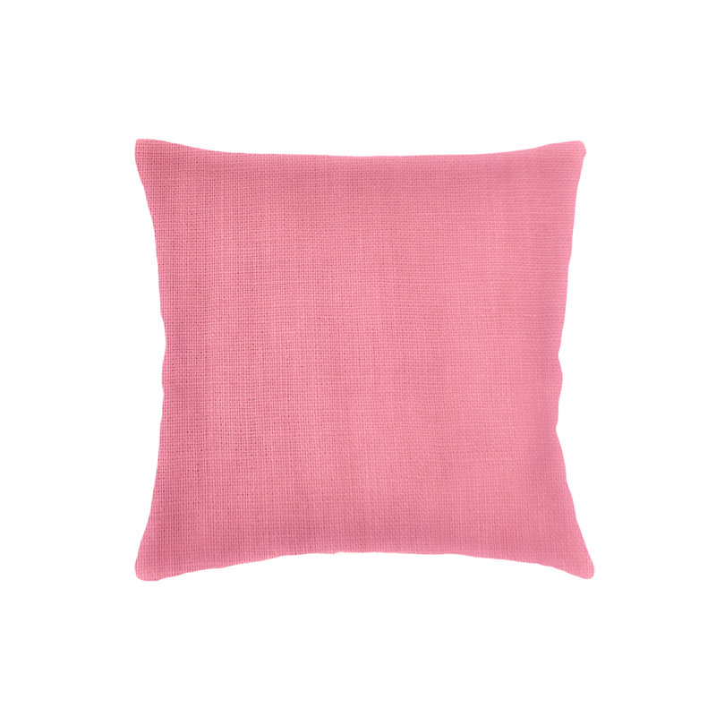 Coussin en lin rouge 20x20, Rouge Pink