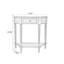 Console demi-cercle en bois massif brun-720127424