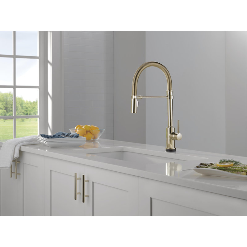 Touch2O Technology Kitchen Faucet with Touchless Technology, Polished Nickel