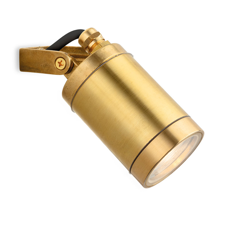 Brass 13cm H Outdoor Armed Sconce, 130cm H x 60cm W x 125cm D