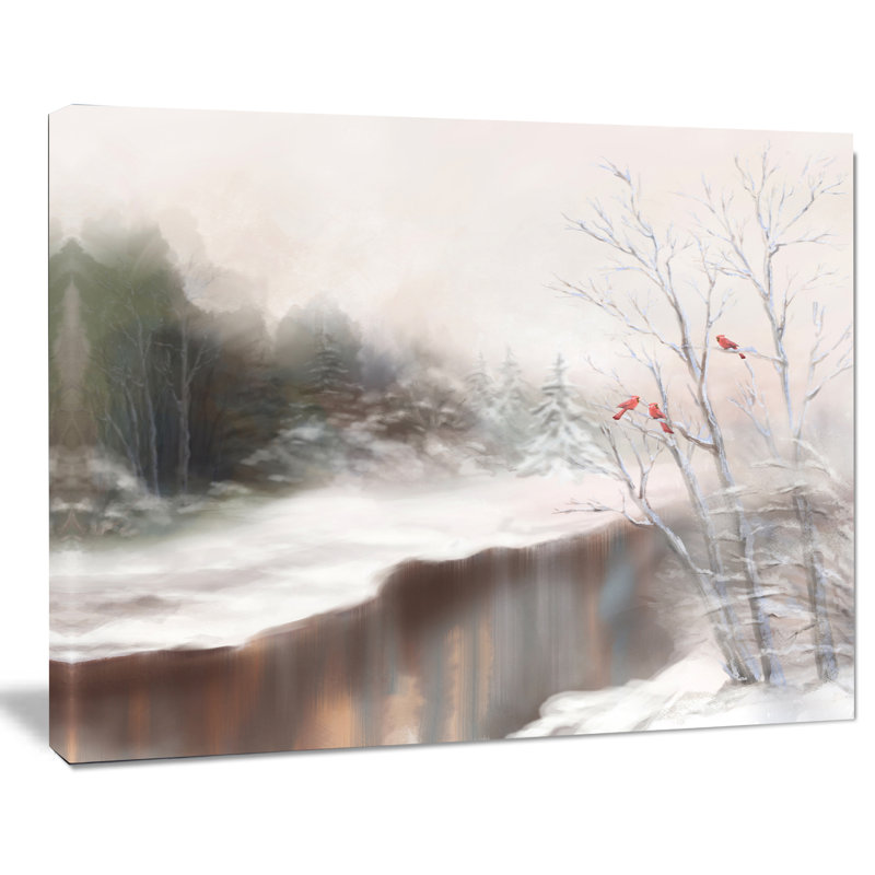 «Snowy Silence», reproduction d'art sur toile, H 20 po x l 20 po x P 1 po