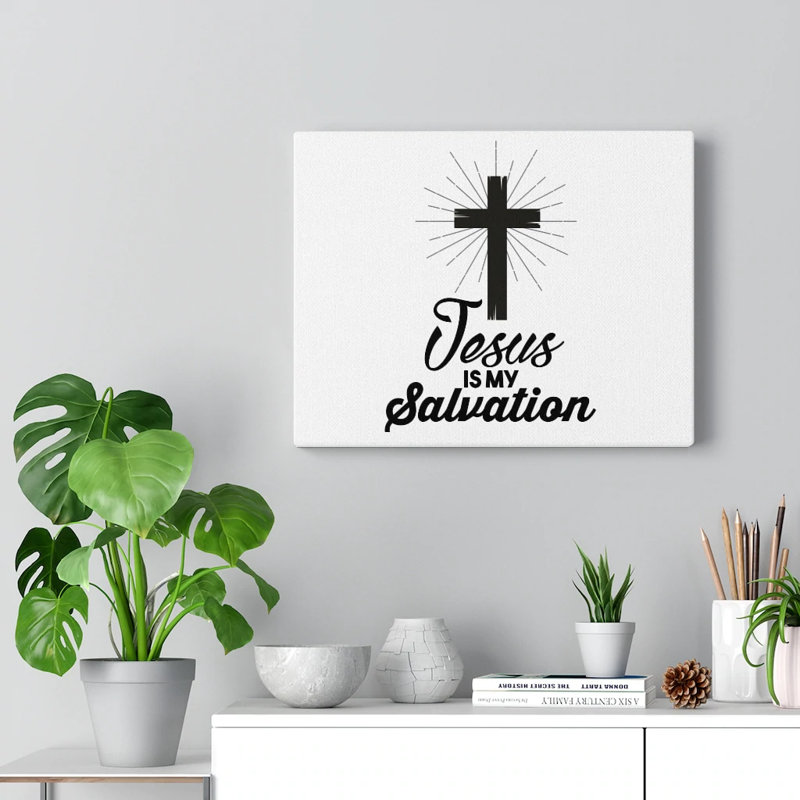 Jesus Is My Salvation - Wrapped Canvas Print, 46cm H x 61cm W