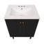 Meuble-lavabo autoportant 24 po en chêne noir avec comptoir central à 3 trous Bron-1297304480-1297304507-1297304481