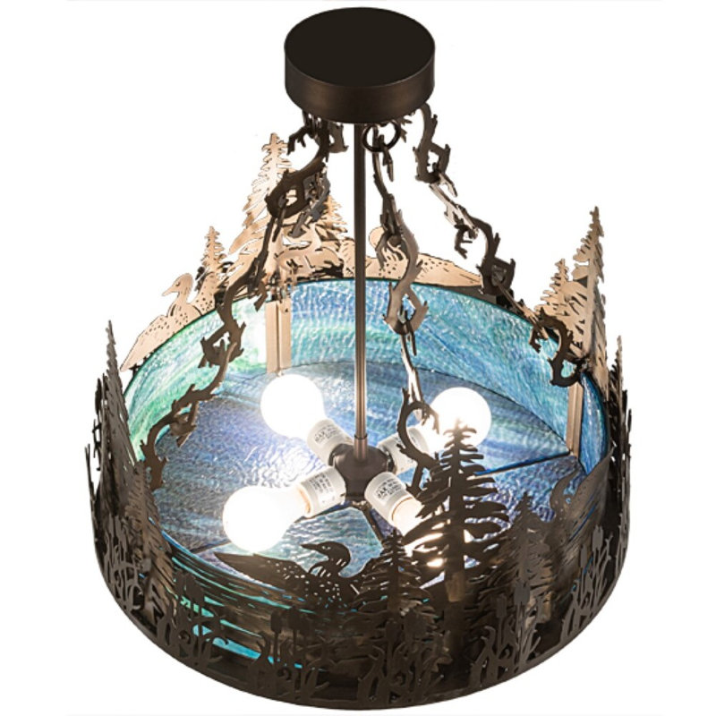 Loon 4 - Light Semi Flush Mount