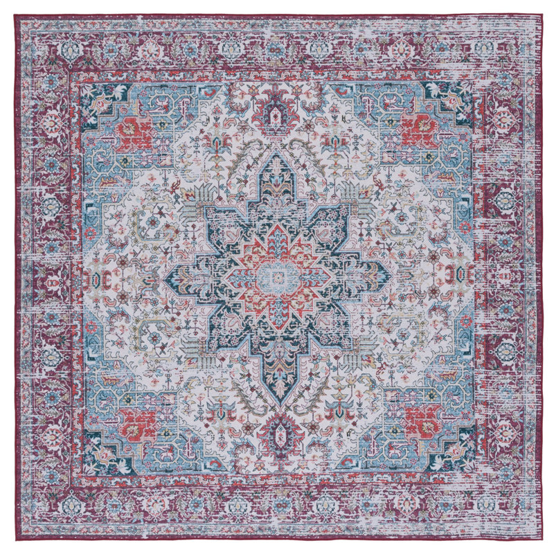 Tucson Performance Machine Washable Oriental Rug, Square 6'
