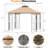 Bekham 11 FT. X 11 FT. Steel Paito Soft Top Gazebo with Netting and Canopy Roof