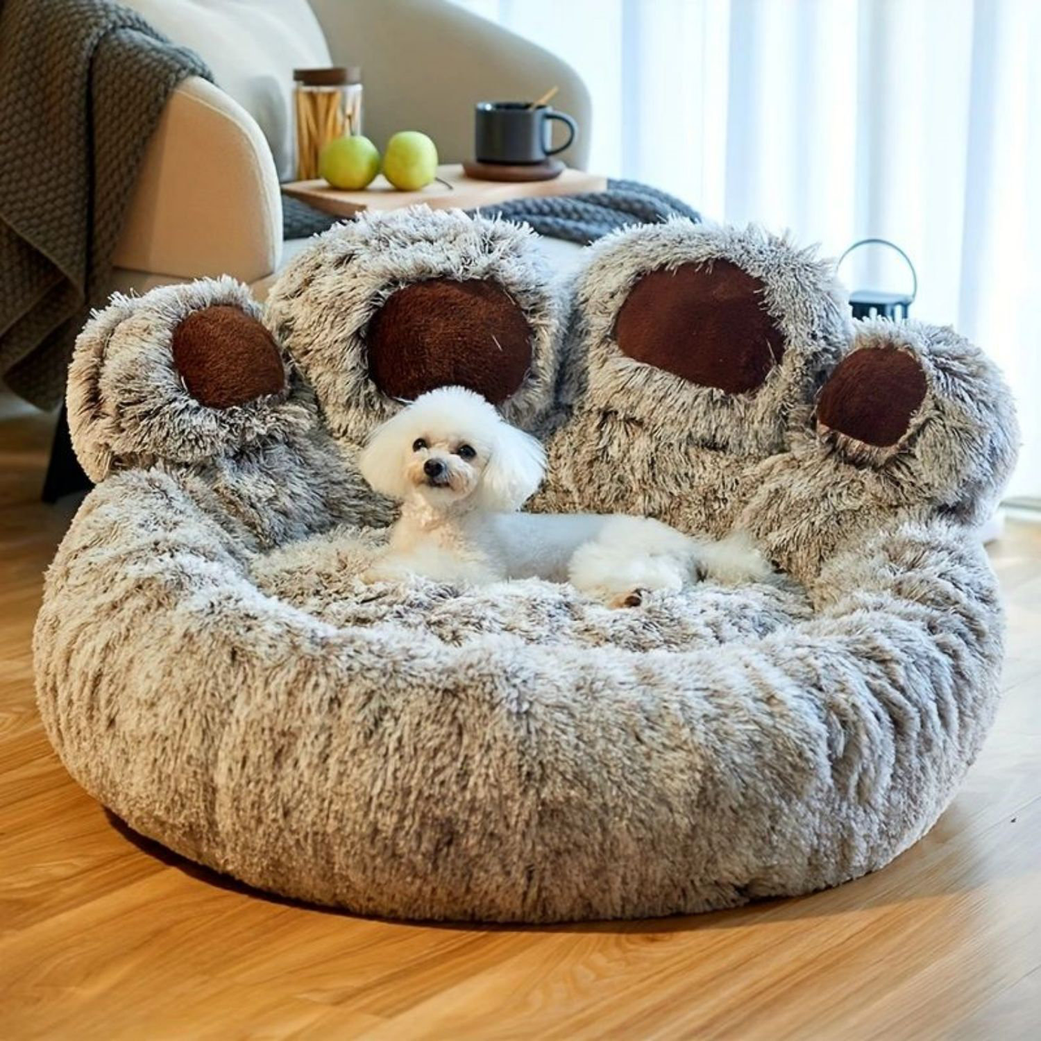 Tucker Murphy Pet™ Dog Bed Cat Pet Sofa Cute Bear Paw Shape Comfortable