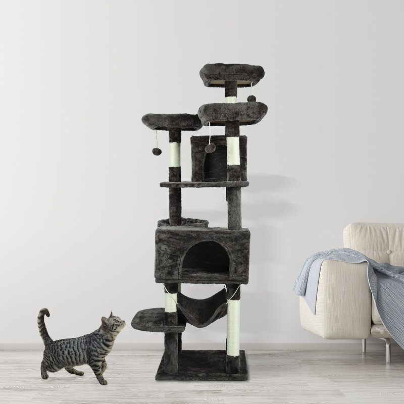 Arbre à chat 67 po multi-niveaux Clash